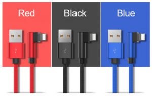 USB кабель для iPhone, iPad. 90 градусов.