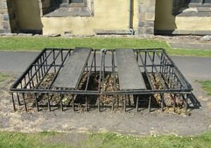 Mortsafe в Greyfriars Kirkyard, Эдинбург